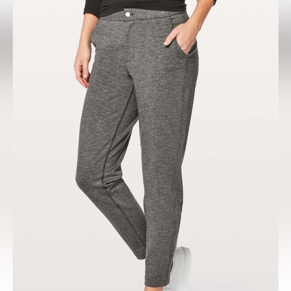 Lululemon City Trek Trouser II 28" Heathered Black Size 2 - Picture 1 of 11